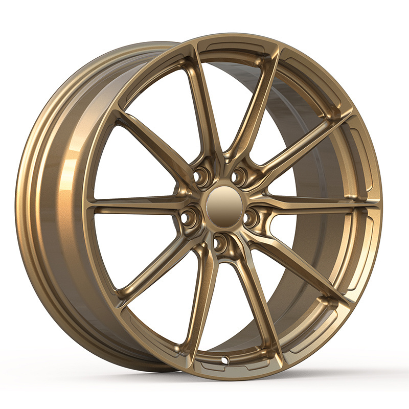 black car yellow bronze wheels for bmw e90 alloy wheels 19 inch ...