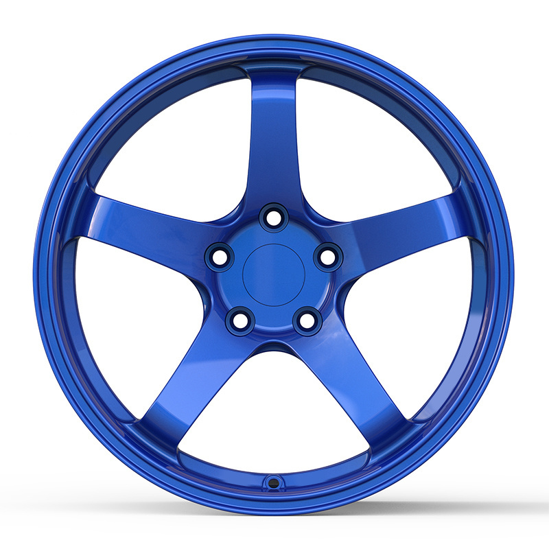 Blue Alloy Wheel Red Car White Rim 14 16 18 Inch 20