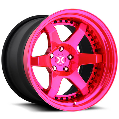 Custom Hot Pink Car Wheel 2 Piece 3 Piece Forged Wheels Rims For Luxury Cars 18 To 24 Inch BestSuppliers