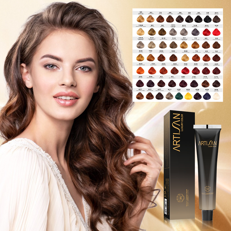 HAOXIN brands No Ammonia Free natural plant Permanent hair dye professional Salon hair color dye italian style