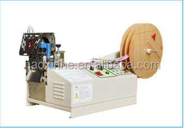 woven label cut and fold machine/automatic label cutting and folding machine