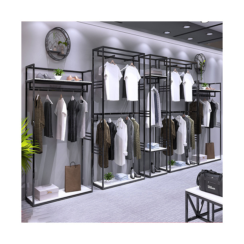 Customized gondola shop  retail display racks clothes  commercial shelves for grocery store