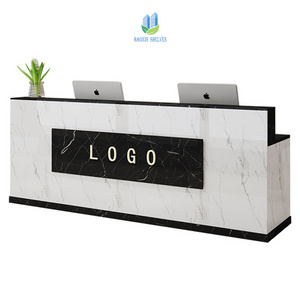 Luxury Modern reception desk Furniture store front desk cashier retail counter