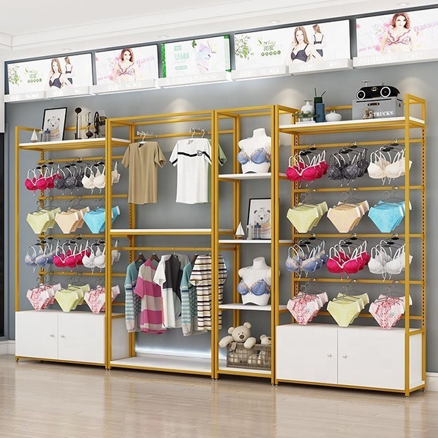 Manufacturer metal retail display rack hooks underwear display rack