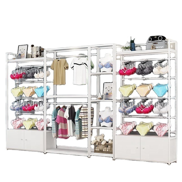 Manufacturer metal retail display rack hooks underwear display rack