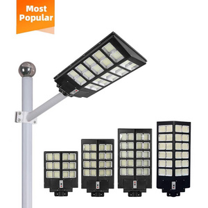 600W 800W 1000W 1200W integrated road high lumen remote control outdoor all in one led solar street lights