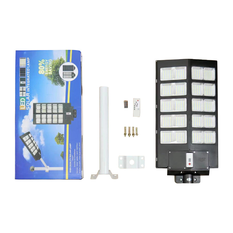 600W 800W 1000W 1200W integrated road high lumen remote control outdoor all in one led solar street lights