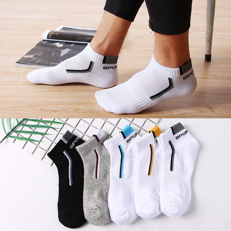 High Quality Combed Cotton Custom logo Ankle Socks Plus Size White Ankle Socks Unisex