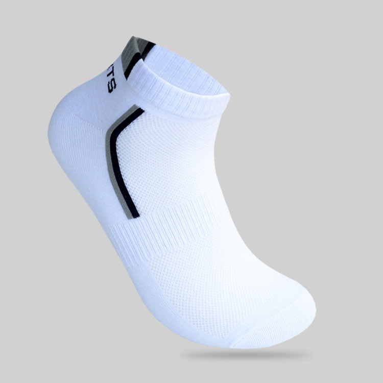 High Quality Combed Cotton Custom logo Ankle Socks Plus Size White Ankle Socks Unisex