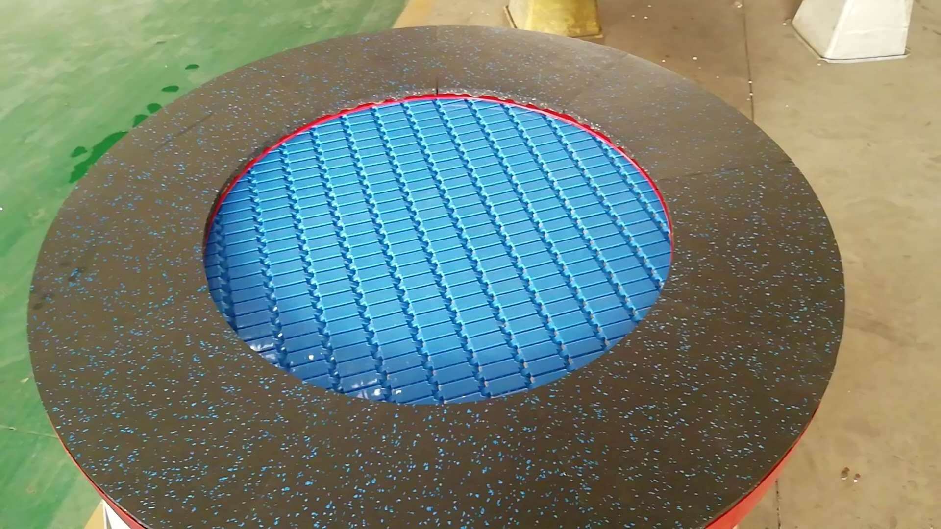 outdoor playground round trampoline kids park leisure recreation equipment