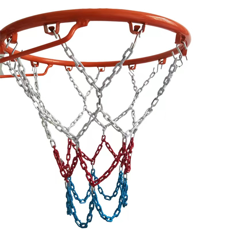 Professional  Steel Metal  Chain Net Custom Basketball  Chain Link Net For Basketball Hoop