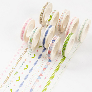 Custom Scrapbooking Printed Vintage  Sticker Paper Washi Tape in Bulk