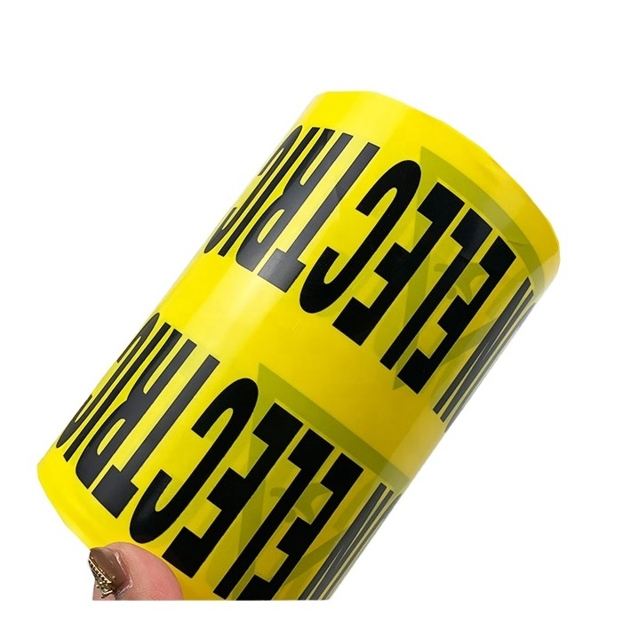 Cheap price detectable underground electrical hazard warning tape