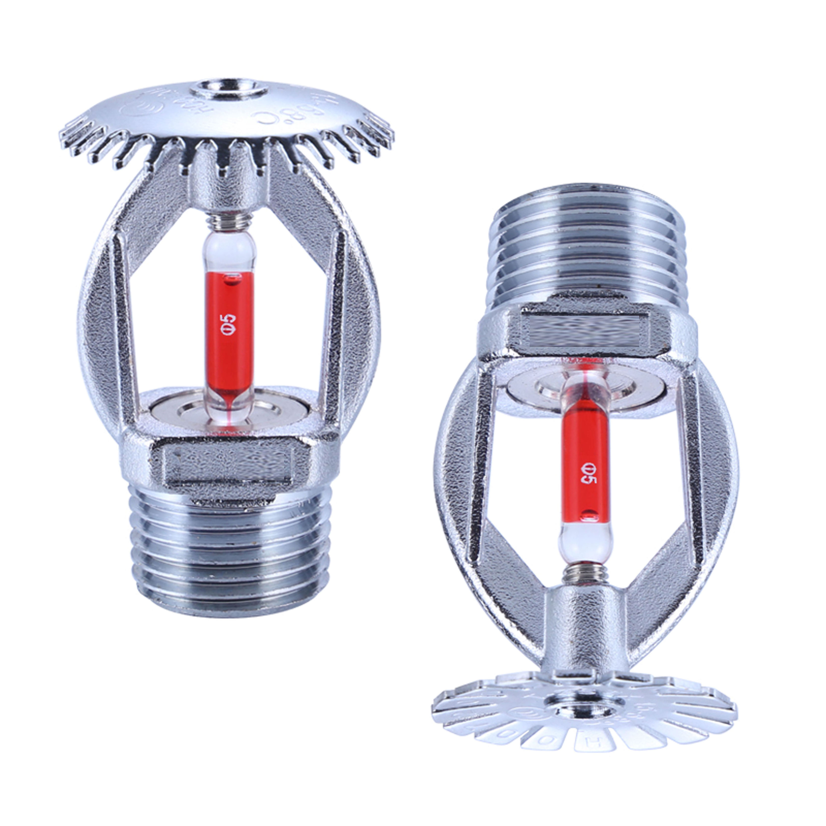 73 68 degree glass bulb  fire sprinkler upright types of safety fire sprinkler head with orange COVER protector