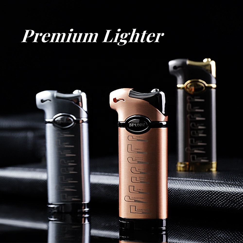 Factory Direct Sale Premium Metal Pipe Cigarette Lighter,Tobacco Refillable Butane Gas Flame Smoking Lighter