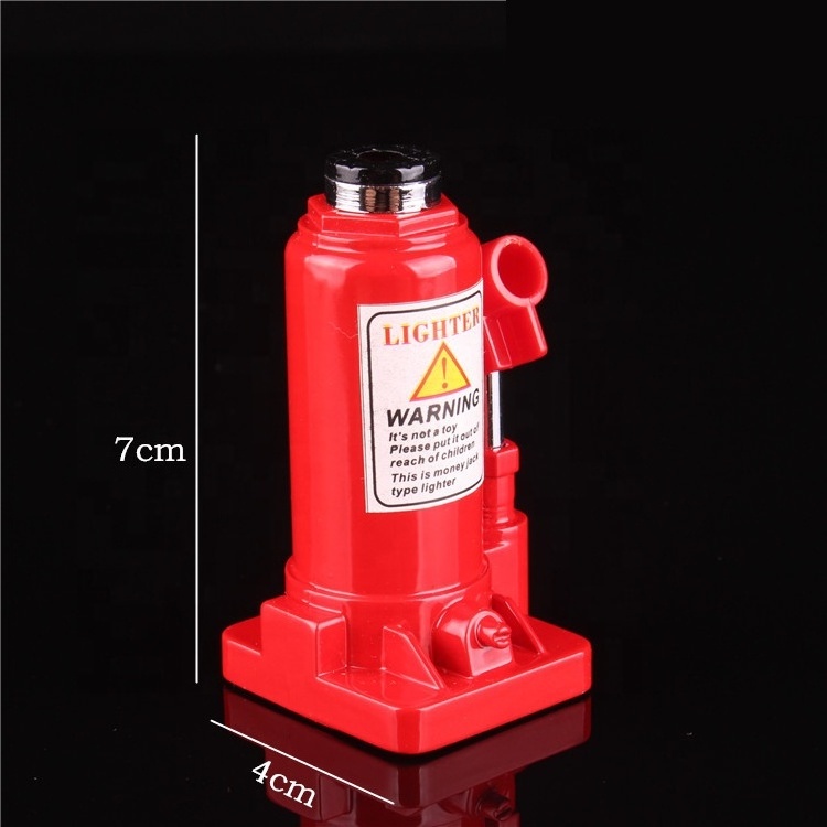 Wholesale Personality Car Jack Tool Lighters Inflatable Gas Open Flame Cigarette Table Lighter For Promotion