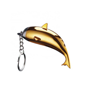 Wholesale Mini Creative Dolphin Lighter,Portable Refillable Butane Gas Flame Fish Shaped Cigarette Lighter With Keychain