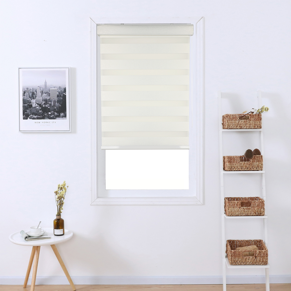 Zebra day and night korea style blackout roller combi blinds shades