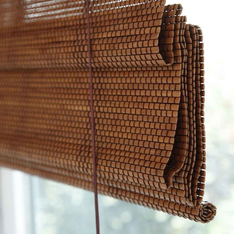 Roman style hot sale bamboo slat blinds / bamboo roll up blinds