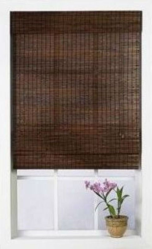 Roman style hot sale bamboo slat blinds / bamboo roll up blinds