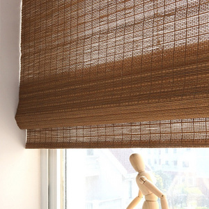 Roman style hot sale bamboo slat blinds / bamboo roll up blinds