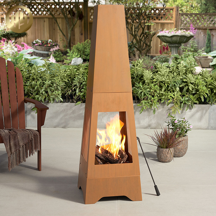 Garden Outdoor Metal Stand Welding Simple Wood Burning Heater Fire Pit tabletop fire pit