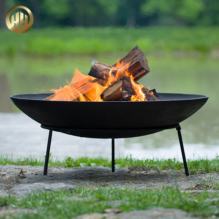 Distinctive Outdoor Camping Metal Barbecue Warming Brazier Fire Pit