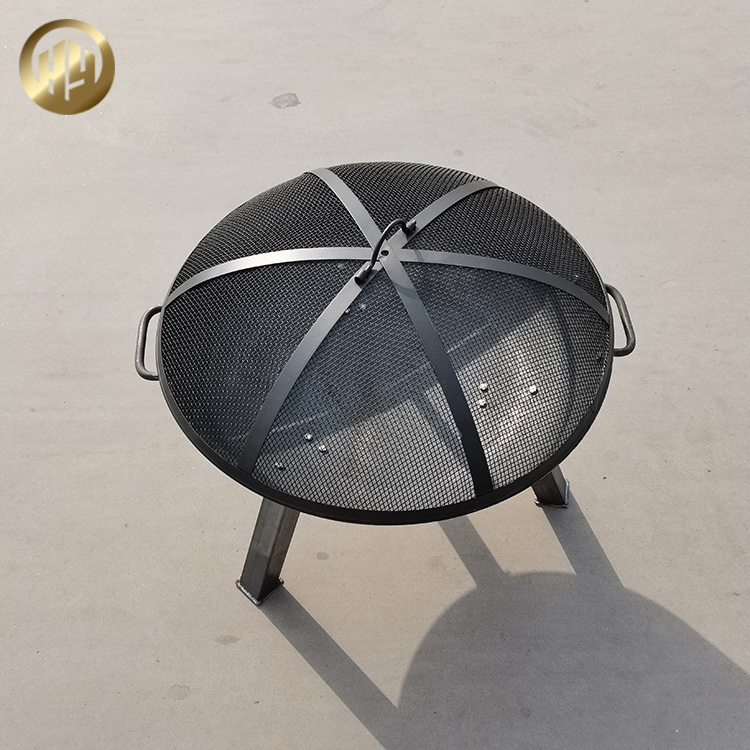 simple round  Corten Steel Rusty Barbecue Grill Metal Wood Burning Heater Fire Pit