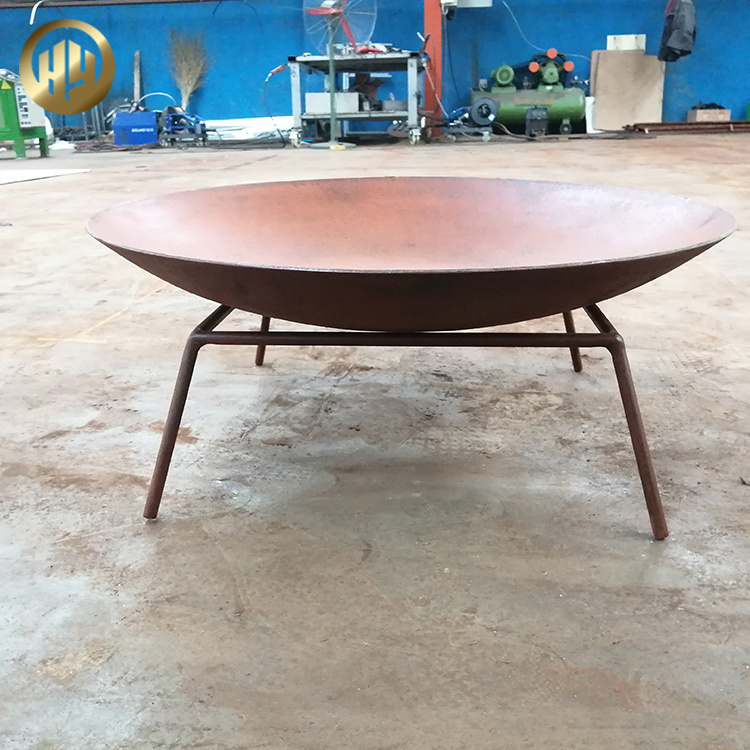 Factory Direct Sales High Quality 2mm Thickness Corten Steel Round Fire Pit steel round large patio fire pit