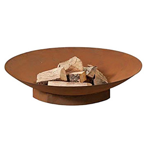 2mm Thickness Corten Steel Round Metal Garden Decoration Fire Pit bbq set portable firepit for camping