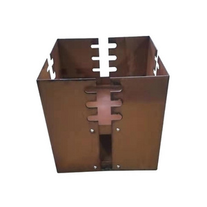 Diversiform Outdoor Laser Cut Corten Steel Rusty Metal Wood Burning Grill Fireplace Fire Pit