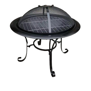 simple round  Corten Steel Rusty Barbecue Grill Metal Wood Burning Heater Fire Pit