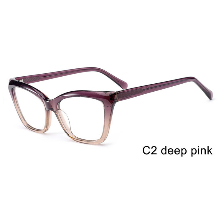 women acetate cat eye photochromic photogrey optical frame anti blue light eyewear photogrey anti reflection glasses