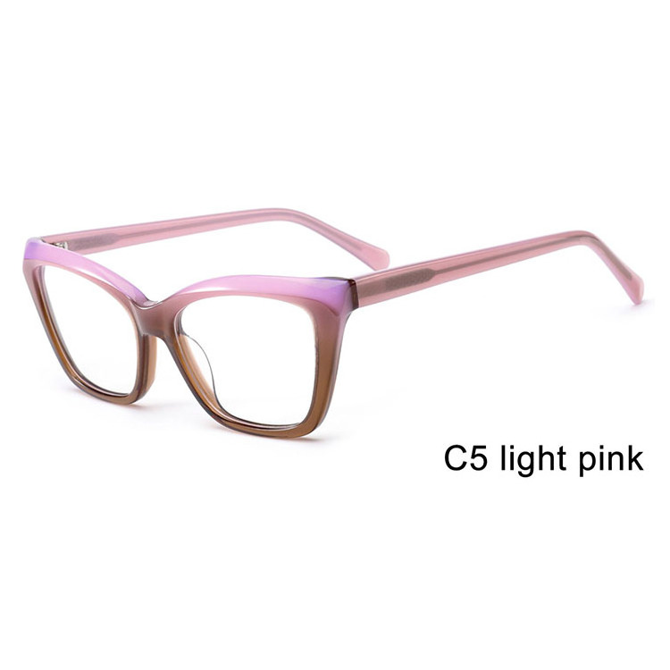 women acetate cat eye photochromic photogrey optical frame anti blue light eyewear photogrey anti reflection glasses