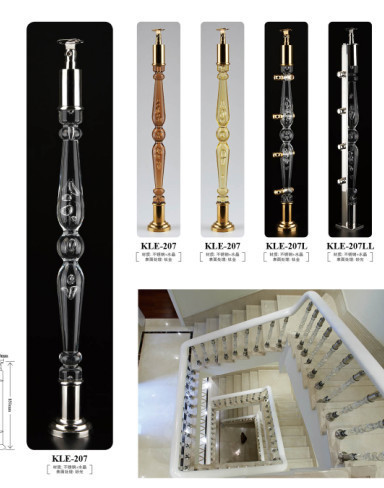 stainless steel crystal handrail balustrade baluster