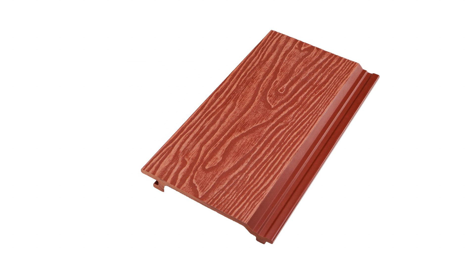 Wholesale exterior 3D embossed wood grain wpc wall cladding waterproof wood plastic composite facade panel