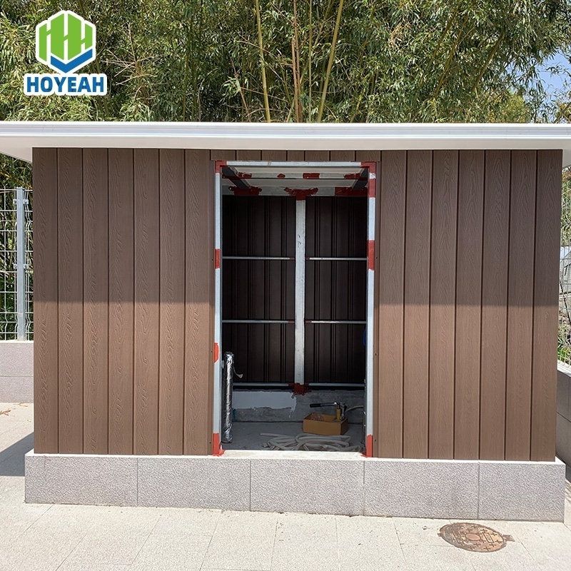 Hoyeah hot custom garden wpc house co-extrusion process waterproof durable environmental protection wood-plastic composite hut