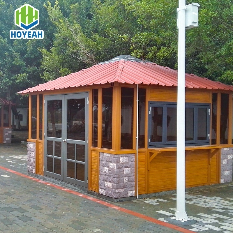 Hoyeah hot custom garden wpc house co-extrusion process waterproof durable environmental protection wood-plastic composite hut