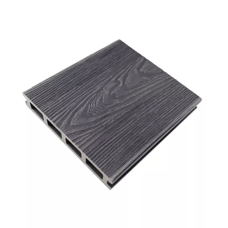 Factory direct wood plastic composite decking 3D embossed timber deck wpc hollow engineered flooring