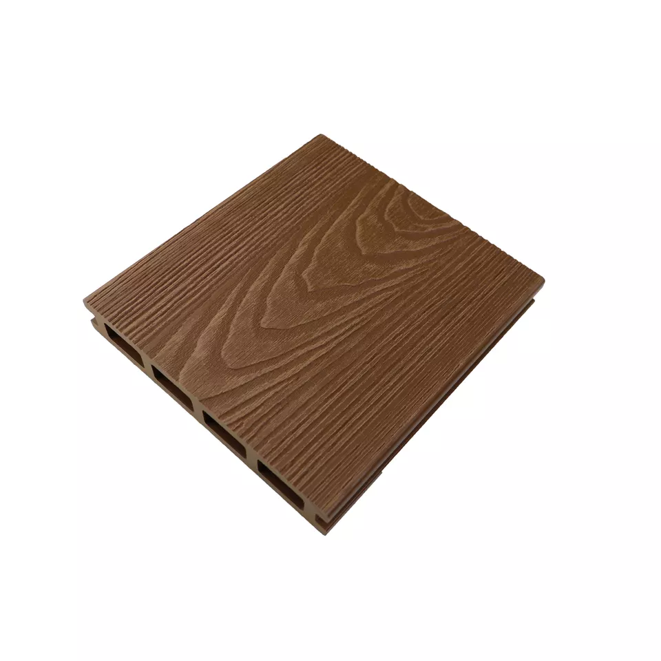 Factory direct wood plastic composite decking 3D embossed timber deck wpc hollow engineered flooring