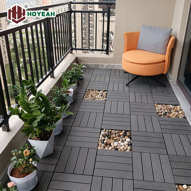 Outdoor Eco friendly WPC Diy Decking Tiles