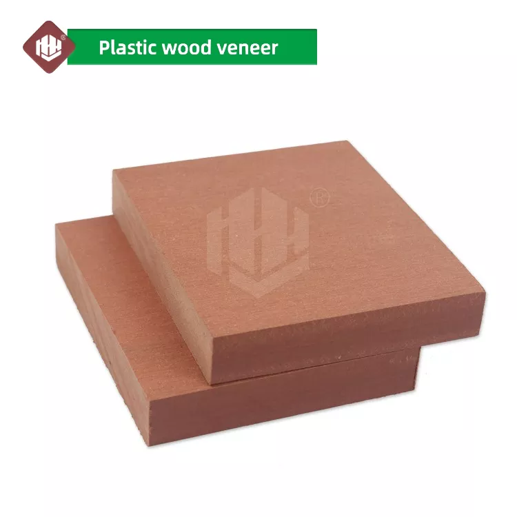 Hoyeah hot sale 150*20 solid Wood Plastic Composite Decking wpc batten bar wood veneer for patio