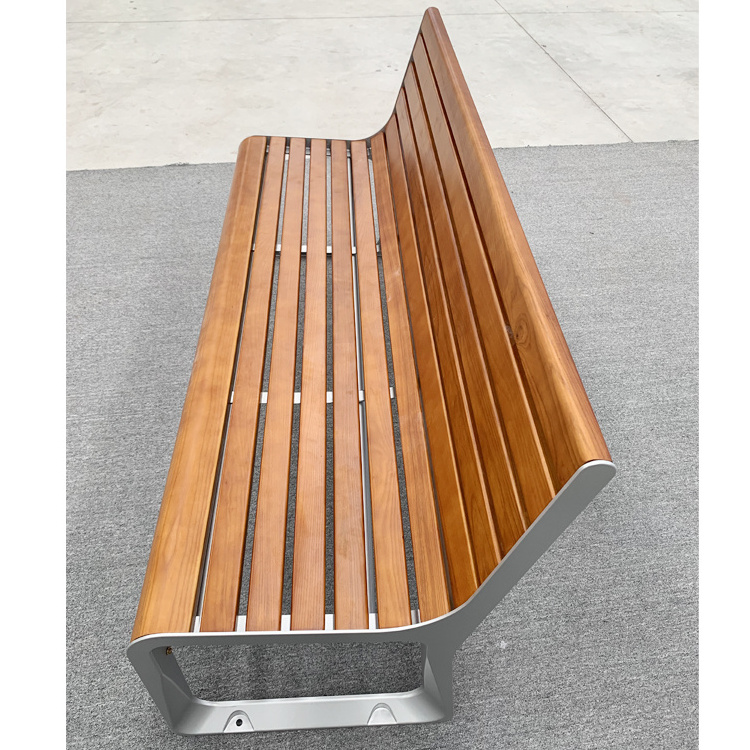 Manufacture Custom Public Patio Garden Bench Seat Wooden Outdoor Park Bench heavy-duty park bench