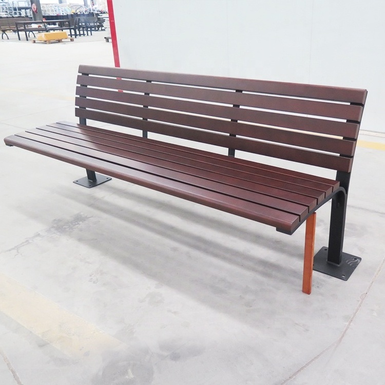 Quality Assurance Latest Product Aluminum Wooden Bench Seating Waiting Bench Park Wood Outdoor Long Chair