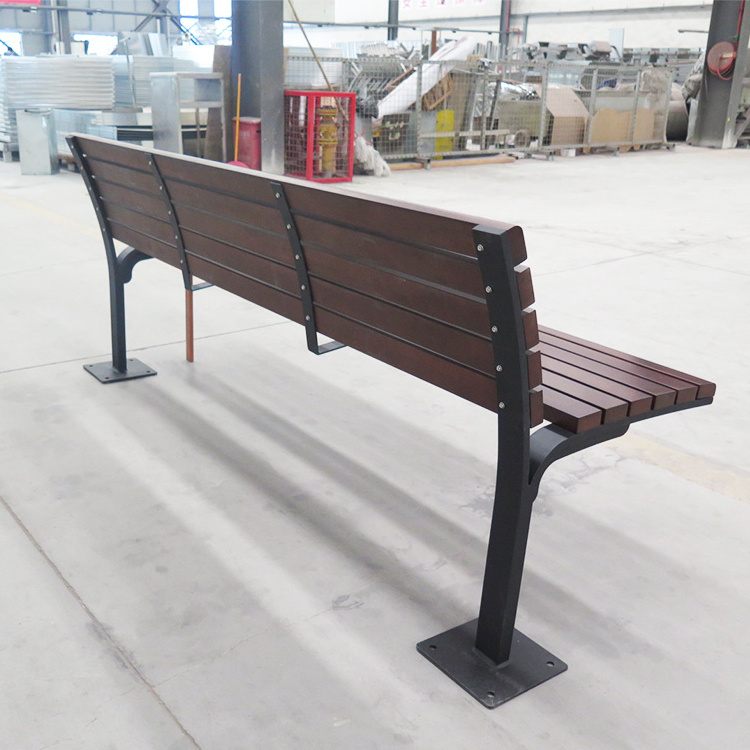 Quality Assurance Latest Product Aluminum Wooden Bench Seating Waiting Bench Park Wood Outdoor Long Chair