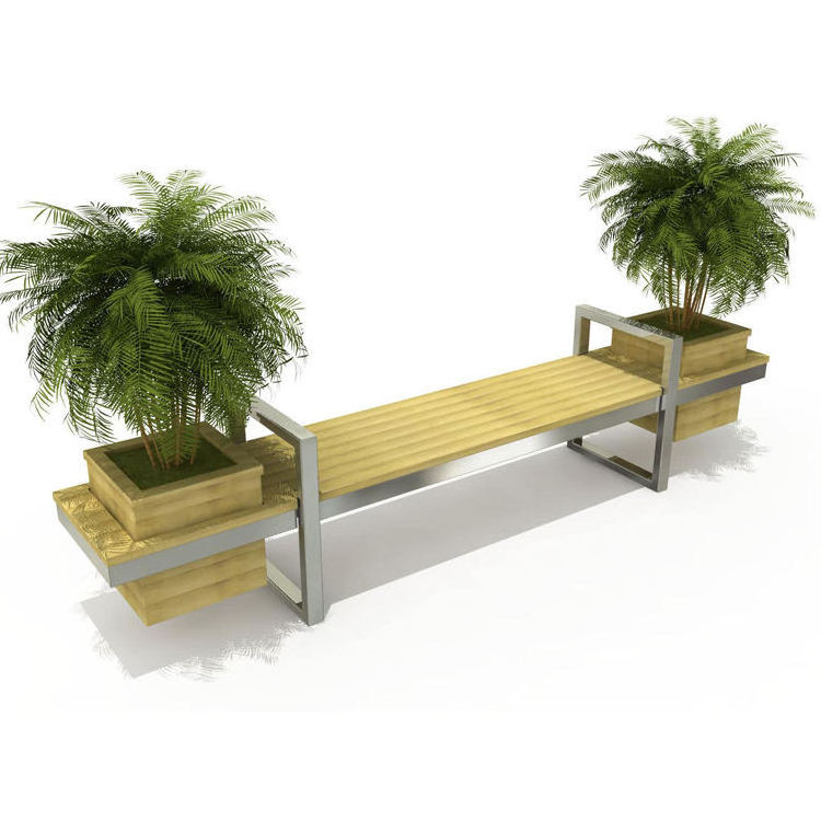 Customized Outdoor Furniture Round Garden Long Bench Street Patio Round Wooden Tree Bench