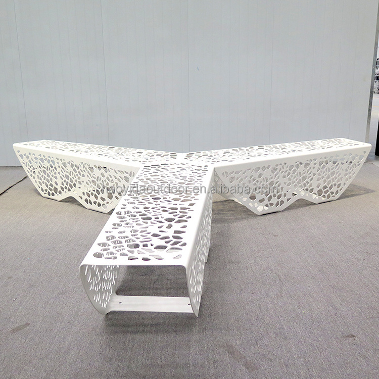 Factory Direct Sales Top Quality Garden Bench Outdoor Stainless Steel Seating Steel Bench Used Park Bench