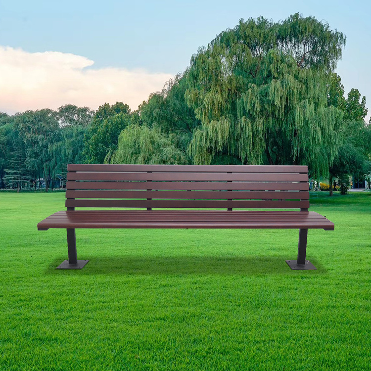 Quality Assurance Latest Product Aluminum Wooden Bench Seating Waiting Bench Park Wood Outdoor Long Chair