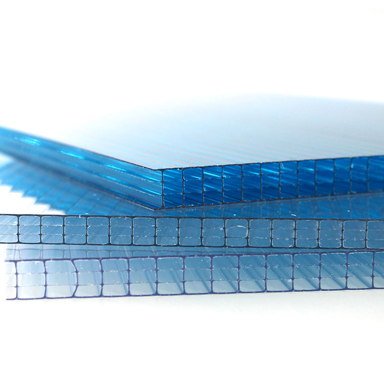 Polycarbonate Hollow Sheet Clear PC Sheet Roofing Greenhouses Panel 10 Years Warranty Pc Hollow sheet