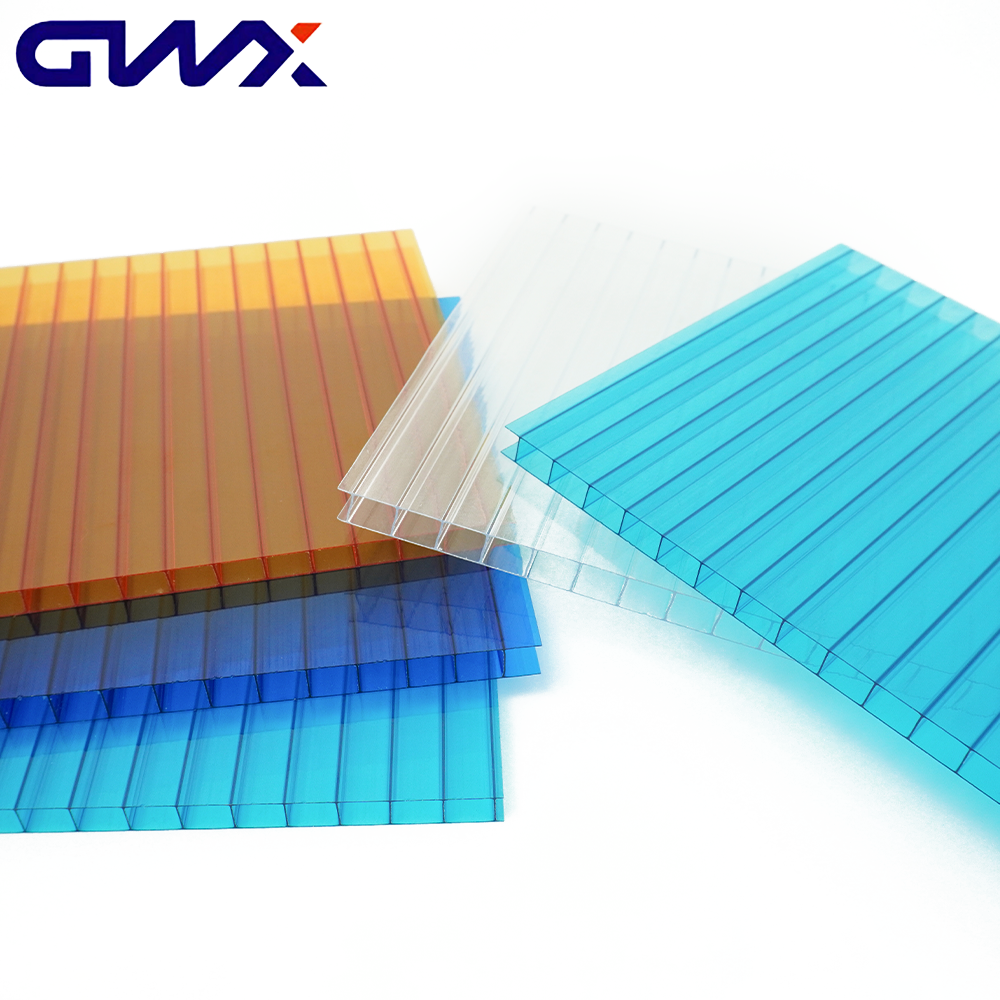 Polycarbonate hollow sheet pc sheet roofing hollow pc sheet for cover skylight